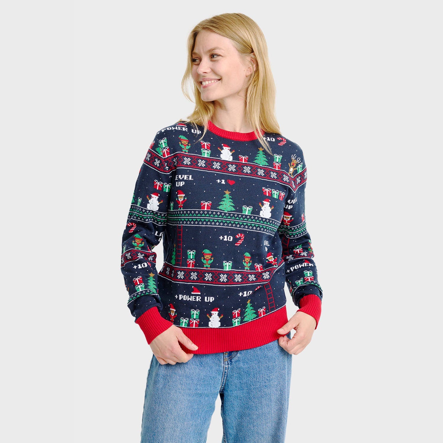 Vintage Gaming Christmas Sweater β Women